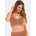 Magic Bamboe Bustier - Comfort BH - Comfort Bra - Zachte bamboe bh Top  brede bandjes - Mocha