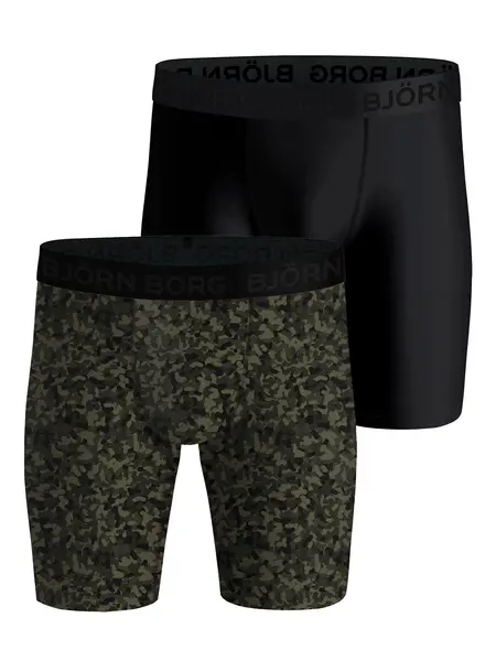 Bjorn Borg 2-Pack heren boxershorts - Performance Camouflage - Microfiber heren onderbroeken - microvezel - Sport ondergoed Bjorn Borg 2-Pack heren boxershorts - Performance Camouflage - Microfiber heren onderbroeken - microvezel - Sport ondergoed