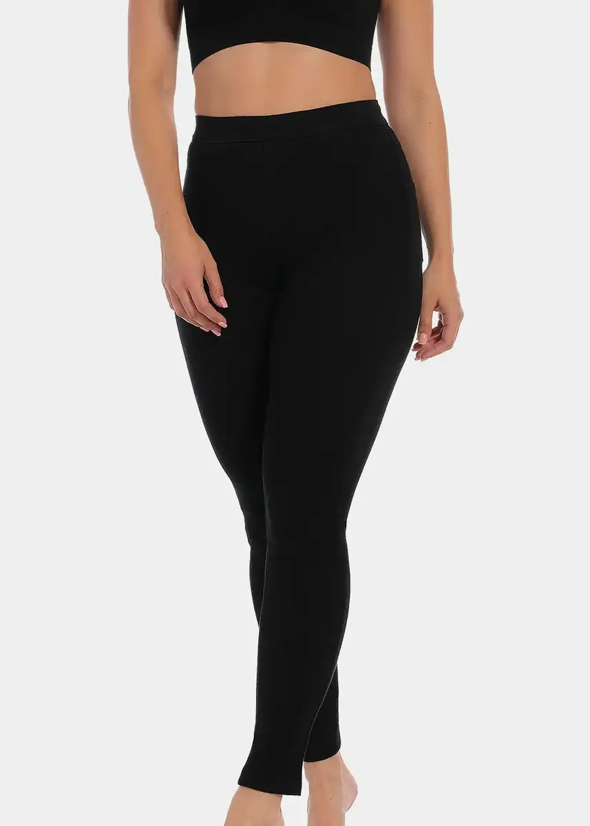 Magic Loungewear legging - Jegging - Strakke dames legging zwart - Jeansstof - Katoenen kruisje Magic Loungewear legging - Jegging - Strakke dames legging zwart - Jeansstof - Katoenen kruisje