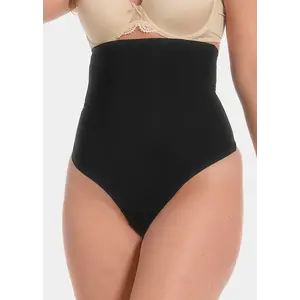 Magic hoge sterk corrigerende string - Maxi Sexy Hi-Thong - Shapewear hoge correctie string - Naadloos - Rolt niet om Magic hoge sterk corrigerende string - Maxi Sexy Hi-Thong - Shapewear hoge correctie string - Naadloos - Rolt niet om