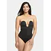 Magic strapless corrigerende stringbody - Luve body - Shapewear correctie body met afneembare bandjes - Buik corrigerend - Zwart