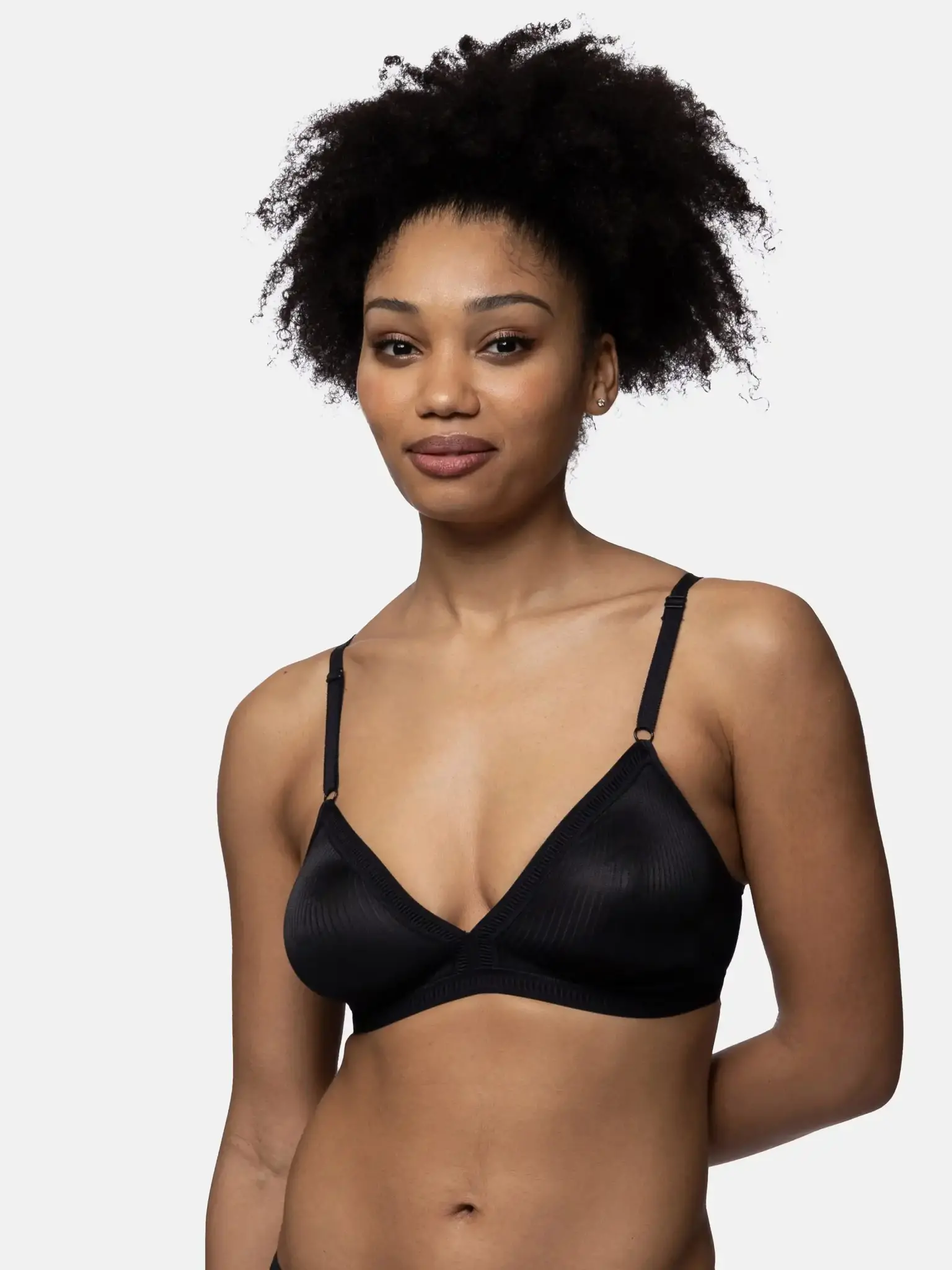 Dorina niet voorgevormde Bh zonder beugel - Tiffany - Bralette met sluiting - Katoen