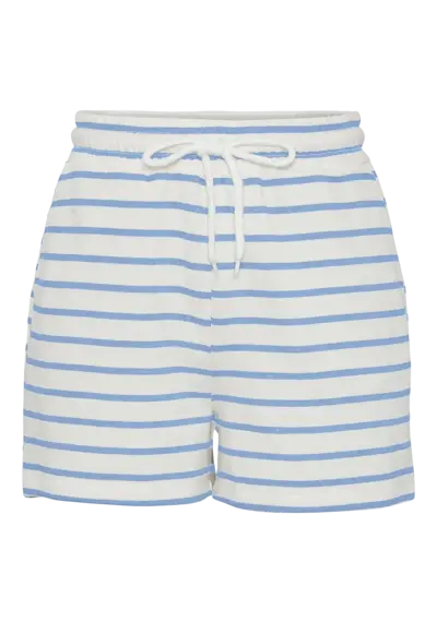 Pieces dames pyjama korte broek - Zomer shorts  - Blauw gestreept Pieces dames pyjama korte broek - Zomer shorts  - Blauw gestreept