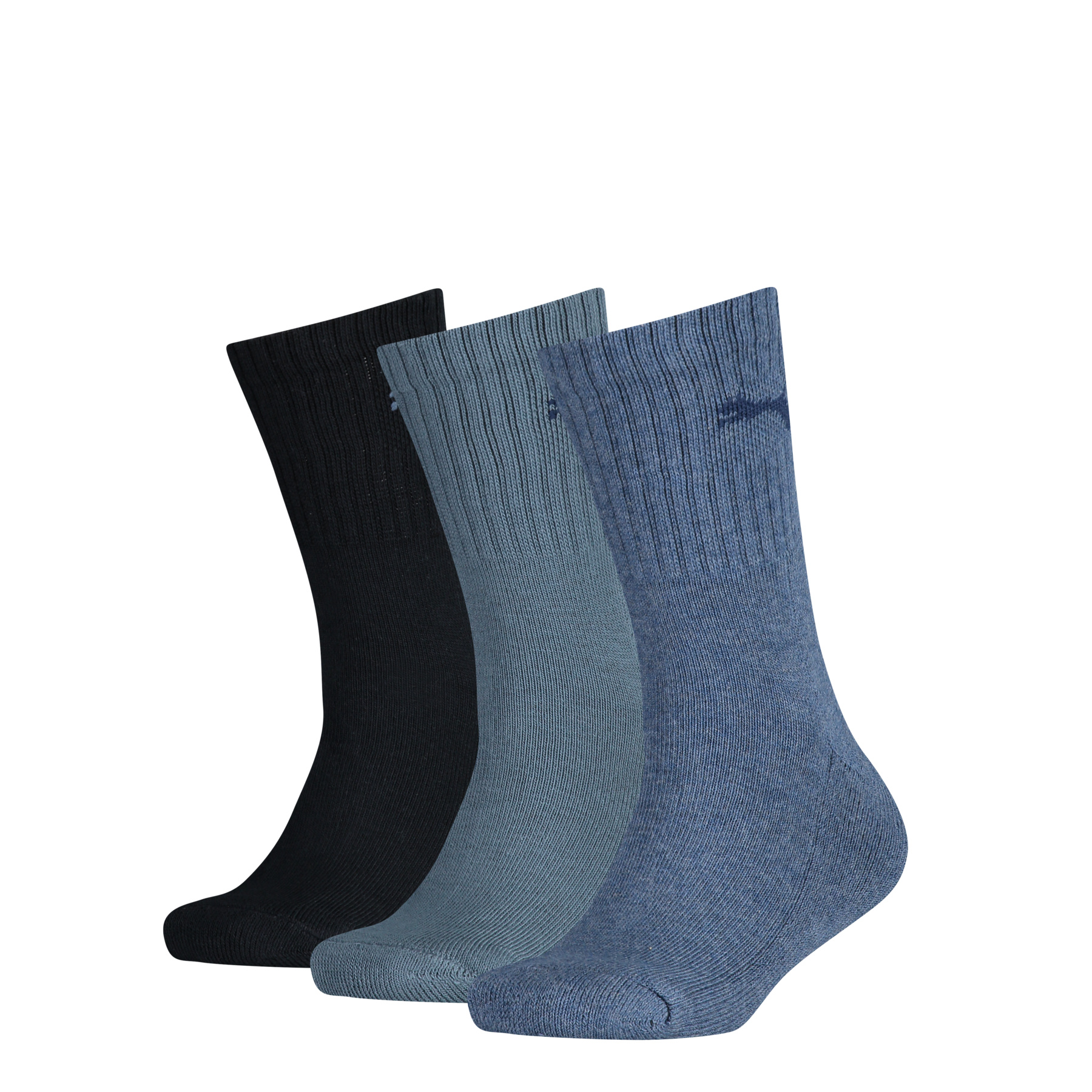 Puma 3-pack kinder sport sokken - Hoge katoenen sokken voor jongens en meisjes