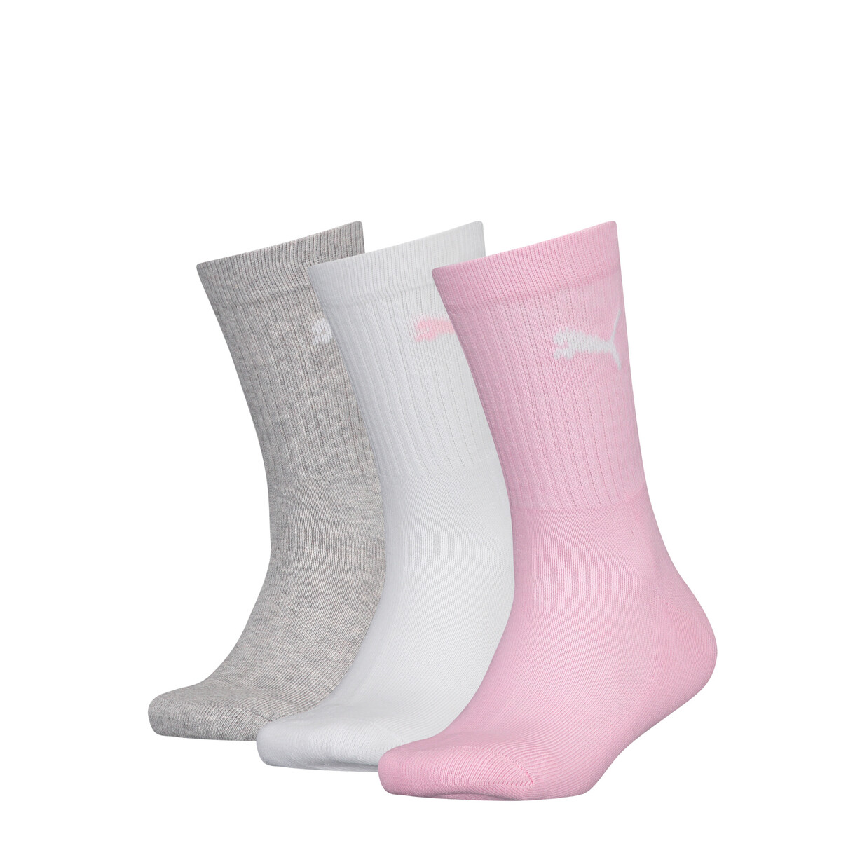 Puma 3-pack kinder sport sokken - Hoge katoenen sokken voor jongens en meisjes Puma 3-pack kinder sport sokken - Hoge katoenen sokken voor jongens en meisjes