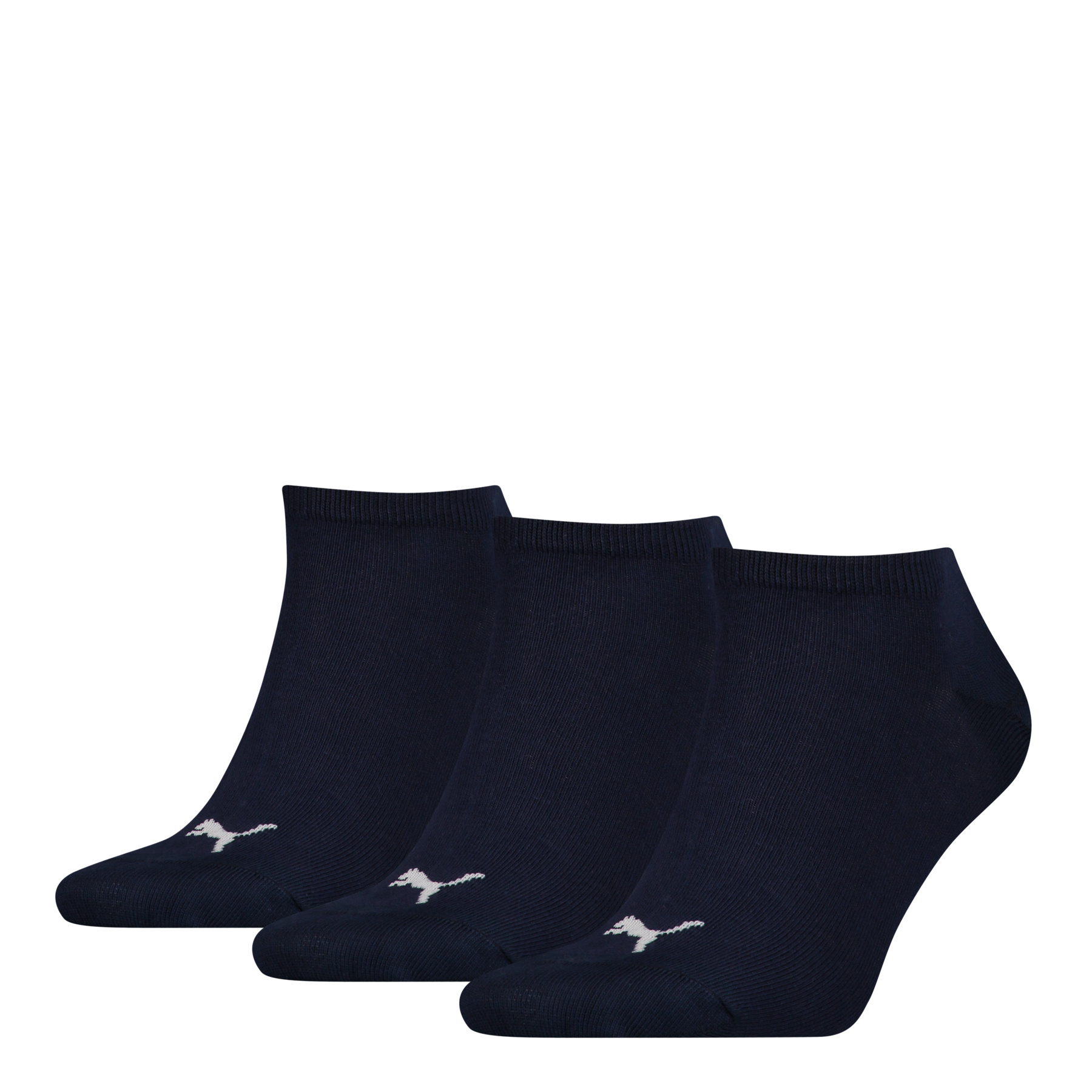 Puma 3-paar Quarter sokken - Elastisch katoenen sokken voor dames en heren - Zwart - Grijs - wit - Blauw