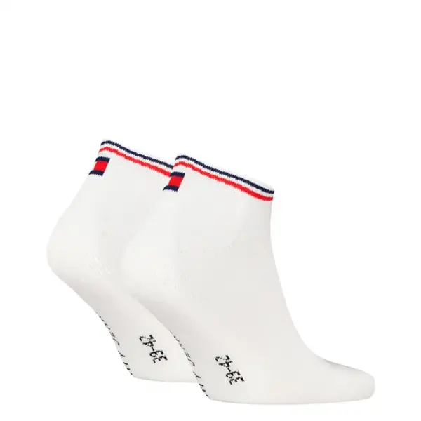 Tommy Hilfiger 2-paar Iconic sneakersokken - Katoenen enkelsokken dames en heren - Zakken niet af Tommy Hilfiger 2-paar Iconic sneakersokken - Katoenen enkelsokken dames en heren - Zakken niet af