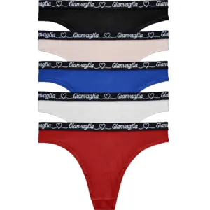 GIanvaglia 5-pack string - Hearts - Katoenen dames strings multipack GIanvaglia 5-pack string - Hearts - Katoenen dames strings multipack