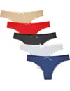 Fine woman 5-pack string Stippel - 806 - Multipack katoenen dames strings