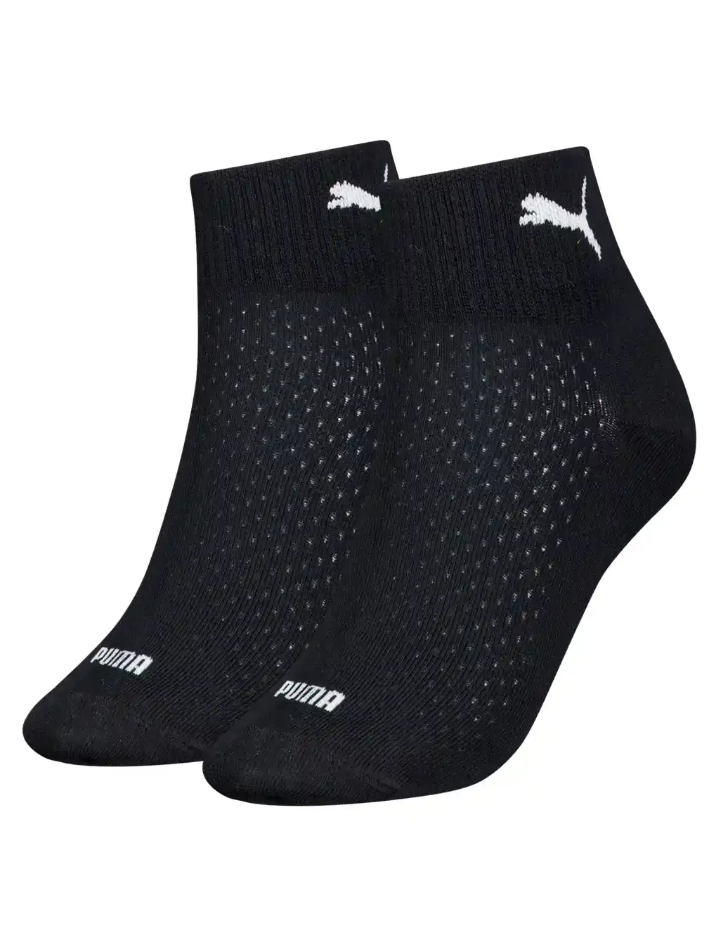 Puma 2-paar ademende Quarter sneakersokken dames - Mesh - Dunne katoenen zomerse sportsokken dames