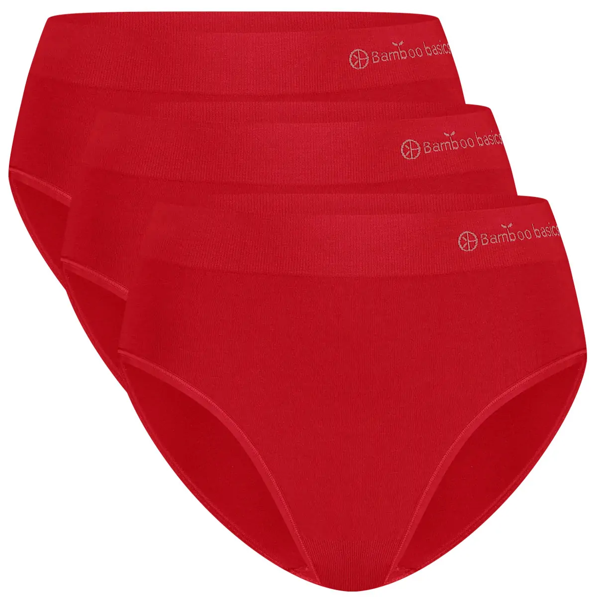 Bamboo Basics 3-pak naadloze dames slips - Belle - Taille bamboe dames onderbroek - Lekker zitten ondergoed dames