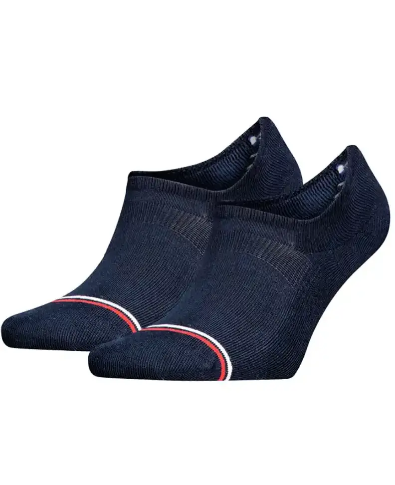 Tommy Hilfiger 2-paar Iconic sneakersokken - Footies die niet afzakken - Dames en heren