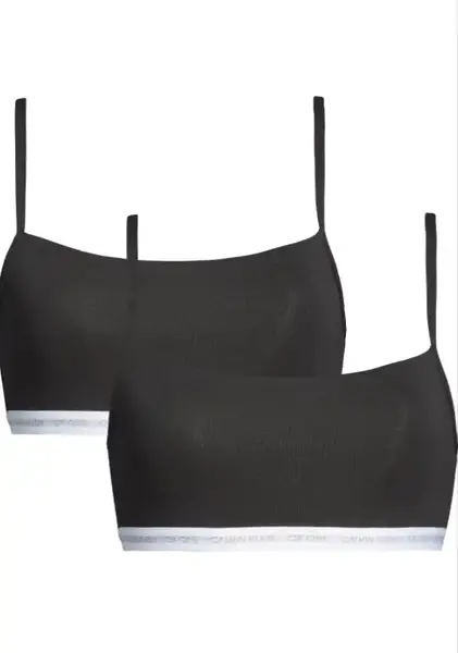 Calvin Klein Bralette 2 pack - One Cotton - Dames - Bralette met smalle bandjes Katoenen Bh topje Calvin Klein Bralette 2 pack - One Cotton - Dames - Bralette met smalle bandjes Katoenen Bh topje