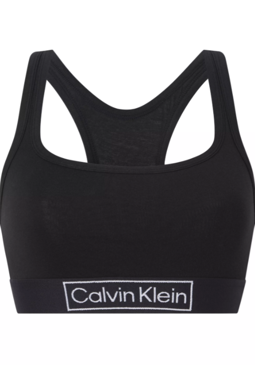 Calvin Klein Bralette dames - Zwart - Stevige Katoenen Bh topje - Racerback bralette