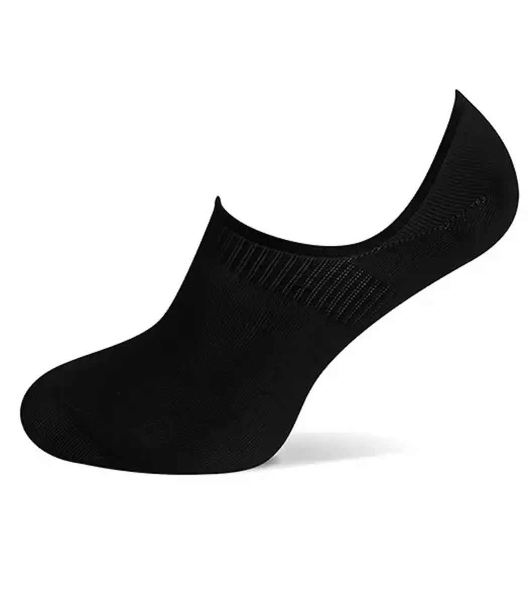 Basset 2-paar onzichtbare Footies bamboe - Lage bamboe sneakersokken - Kousenvoetjes voor dames en heren