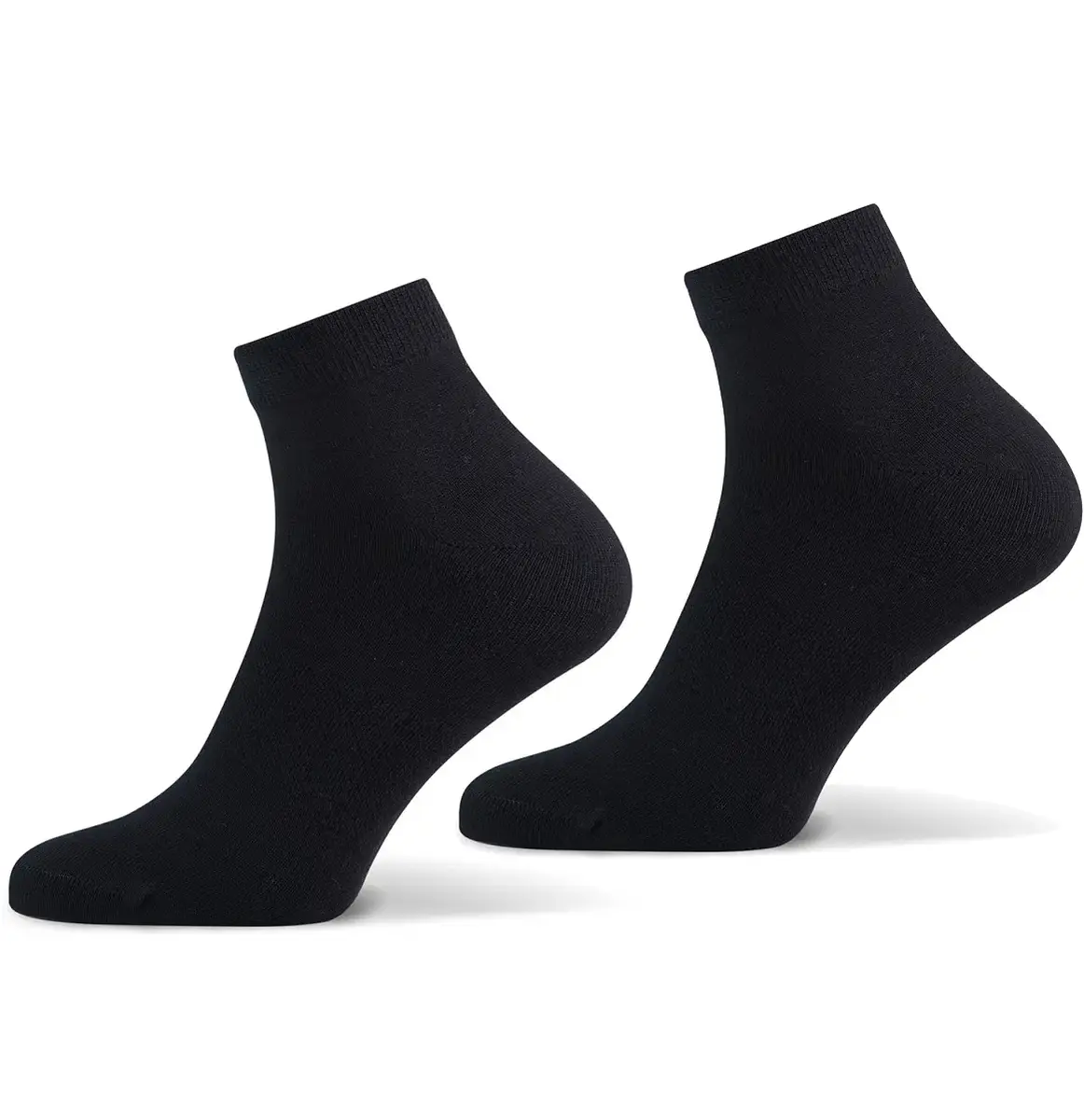 Basset 2-paar Bamboe quarter sokken - Halfhoge zachte bamboe sokken voor dames en heren