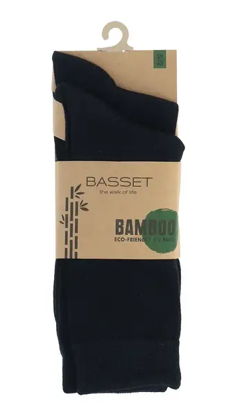 Basset 2-paar bamboe sokken - hoog - Hoge bamboe sokken voor dames en heren Basset 2-paar bamboe sokken - hoog - Hoge bamboe sokken voor dames en heren