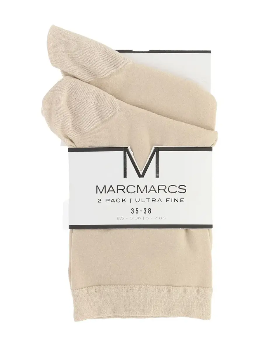 Marcmarcs 2-pack katoenen sokken Ultra Fine - Extra zachte katoenen sokken voor dames Marcmarcs 2-pack katoenen sokken Ultra Fine - Extra zachte katoenen sokken voor dames