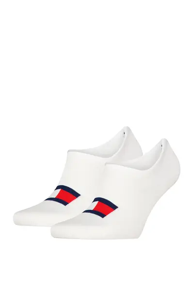 Tommy Hilfiger 2-pack - katoenen Footies sokken - Lage sneakersokken voor dames en heren die niet afzakken Tommy Hilfiger 2-pack - katoenen Footies sokken - Lage sneakersokken voor dames en heren die niet afzakken