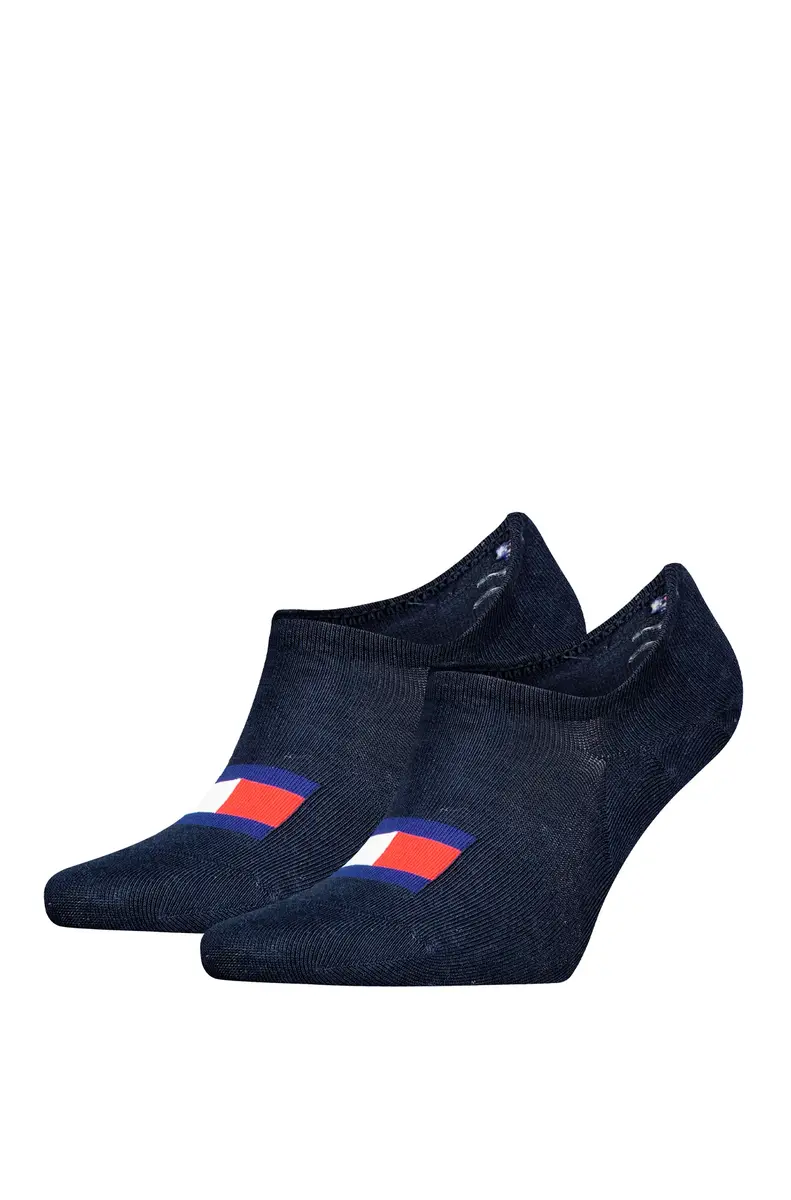 Tommy Hilfiger 2-pack - katoenen Footies sokken - Lage sneakersokken voor dames en heren die niet afzakken Tommy Hilfiger 2-pack - katoenen Footies sokken - Lage sneakersokken voor dames en heren die niet afzakken