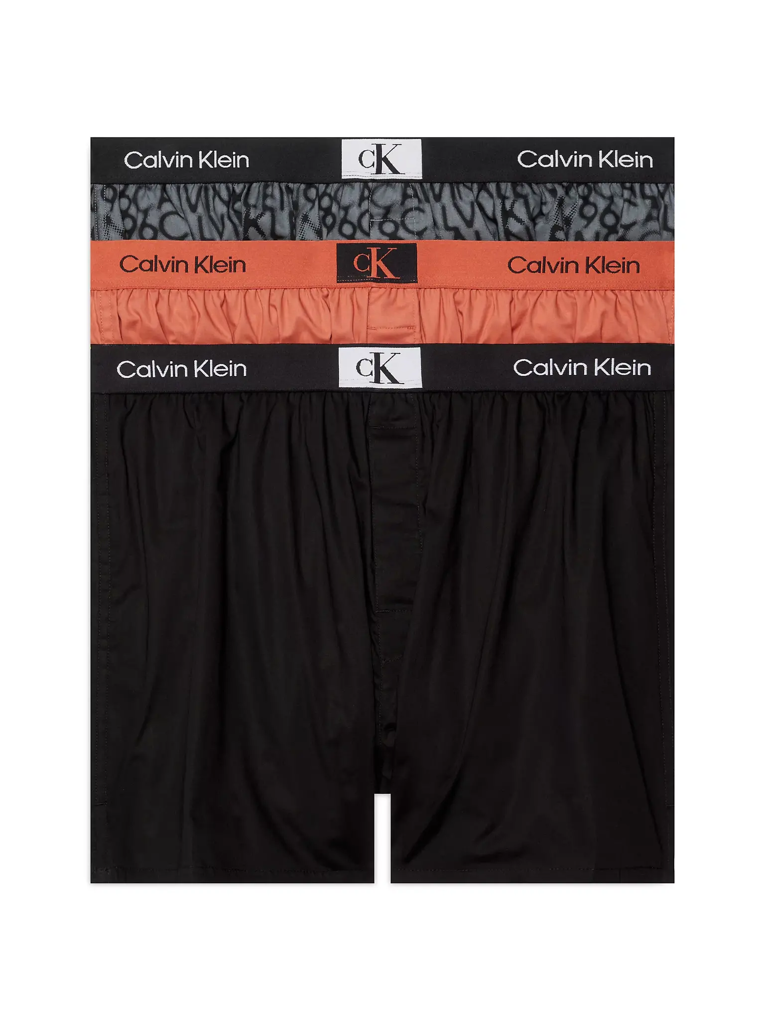 Calvin Klein 3-Pack Wijde Heren Boxershorts - Boxer slim - 100% katoenen losse heren boxershorts multipack