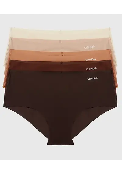 Calvin Klein - 5-pack invisible hipster dames - Naadloos Calvin Klein - 5-pack invisible hipster dames - Naadloos