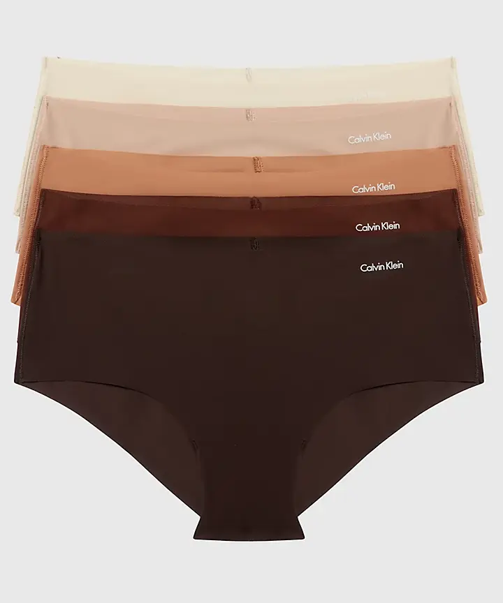 Calvin Klein - 5-pack invisible hipster dames - Naadloos