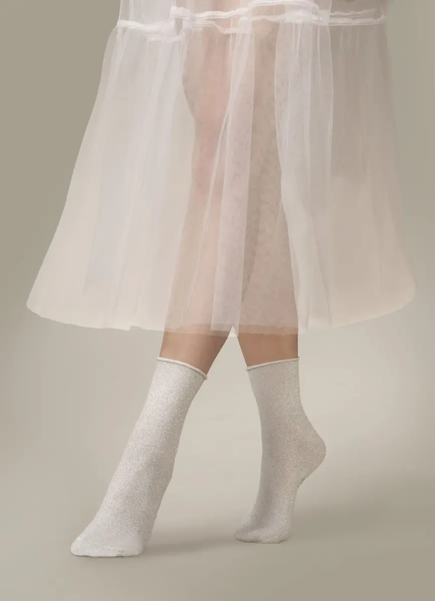 Marcmarcs 2-pack dames glitter sokken - Luxe viscose Lurex sokken Marcmarcs 2-pack dames glitter sokken - Luxe viscose Lurex sokken