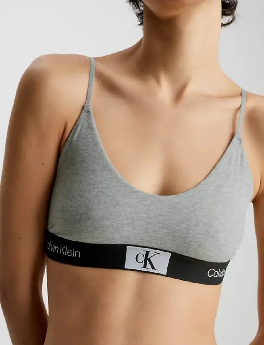 Calvin Klein Bralette Katoen - CK96 - Katoenen Bh topje met spaghetti bandjes - Zonder vulling Calvin Klein Bralette Katoen - CK96 - Katoenen Bh topje met spaghetti bandjes - Zonder vulling