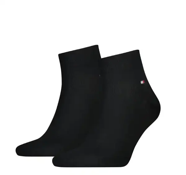 Tommy Hilfiger 2-paar korte sokken - Katoenen quarter sokken - Halfhoge sokken