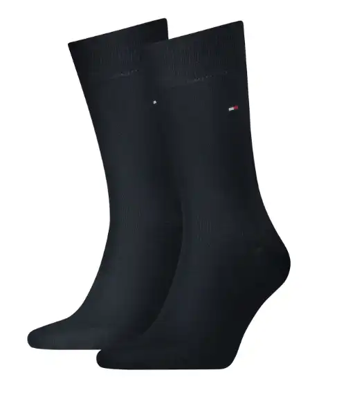 Tommy Hilfiger 2-pack sokken - Hoge Heren viscose sokken