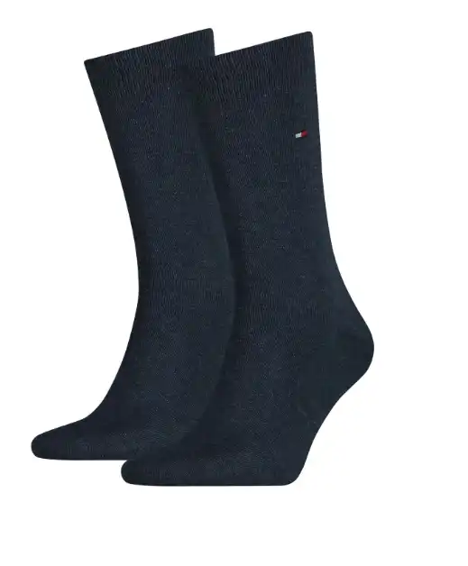 Tommy Hilfiger 2-pack sokken - Hoge Heren viscose sokken