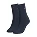 Tommy Hilfiger 2-pack sokken - Naadloze Dames katoenen sokken - Blauw