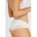 Ten Cate Dames kanten hipster - Lace - Kanten dames ondergoed - Badstof kruisje - Biologisch katoen - Wit