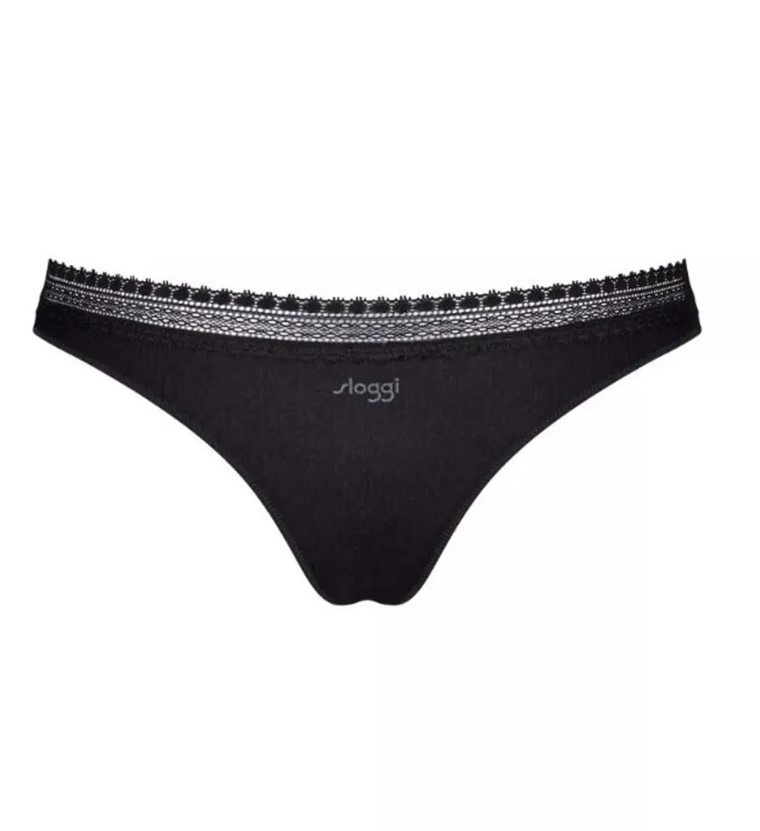 Sloggi 2-pack dames GO Ribbed brazil - kanten Katoenen brazilian slip