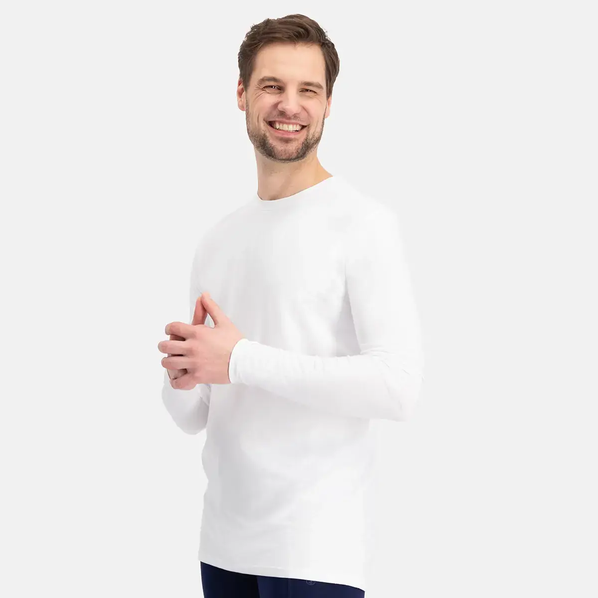 Bamboo Basics 2-pak heren ondershirts lange mouw - Ralph - Heren T-shirts ronde hals Bamboo Basics 2-pak heren ondershirts lange mouw - Ralph - Heren T-shirts ronde hals