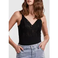 Pieces zwarte kanten body dames - Lace top Nichelle Pieces zwarte kanten body dames - Lace top Nichelle