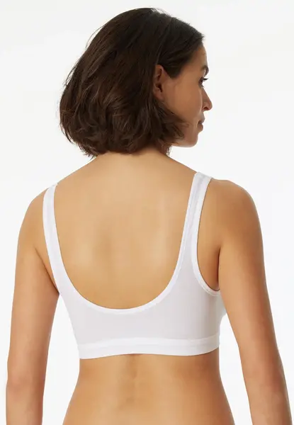 Schiesser 2-pack Bustier top met cups - Katoenen bralette - Stevige bh Top dames Schiesser 2-pack Bustier top met cups - Katoenen bralette - Stevige bh Top dames