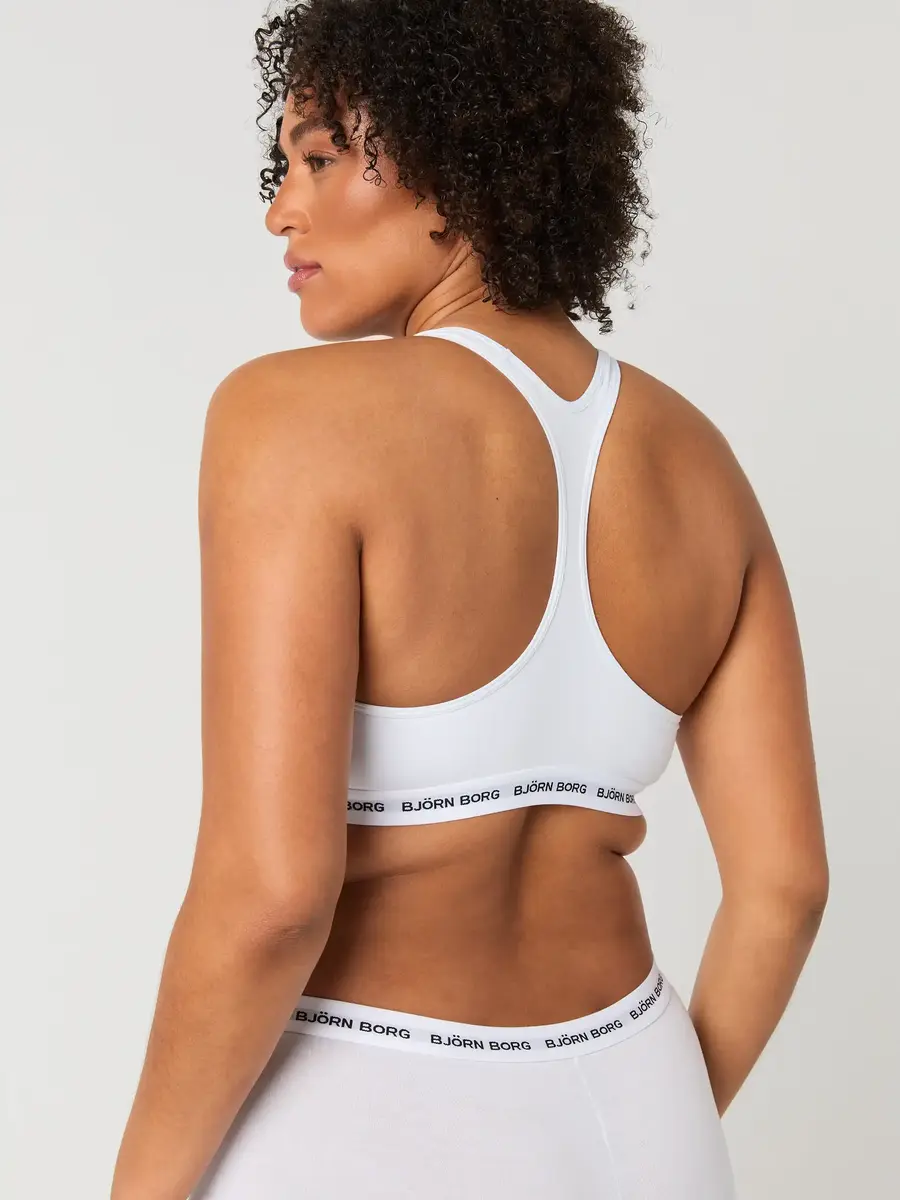 Bjorn Borg Bralette dames - Soft Top - Core Logo - Katoenen Bh top - Elastische band - brede bandjes Bjorn Borg Bralette dames - Soft Top - Core Logo - Katoenen Bh top - Elastische band - brede bandjes