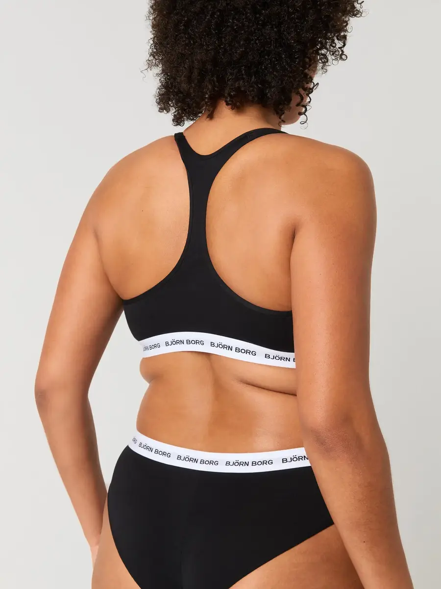 Bjorn Borg Bralette dames - Soft Top - Core Logo - Katoenen Bh top - Elastische band - brede bandjes Bjorn Borg Bralette dames - Soft Top - Core Logo - Katoenen Bh top - Elastische band - brede bandjes