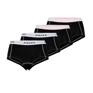 Pieces 4-Pack Dames short - Pack Pin - Katoenen dames onderbroeken - Multipack Pieces 4-Pack Dames short - Pack Pin - Katoenen dames onderbroeken - Multipack
