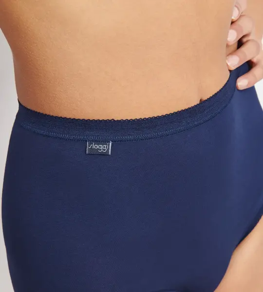 Sloggi 4-pack dames Basic Maxi slips - Blue Summer - katoenen dames taille onderbroeken Sloggi 4-pack dames Basic Maxi slips - Blue Summer - katoenen dames taille onderbroeken
