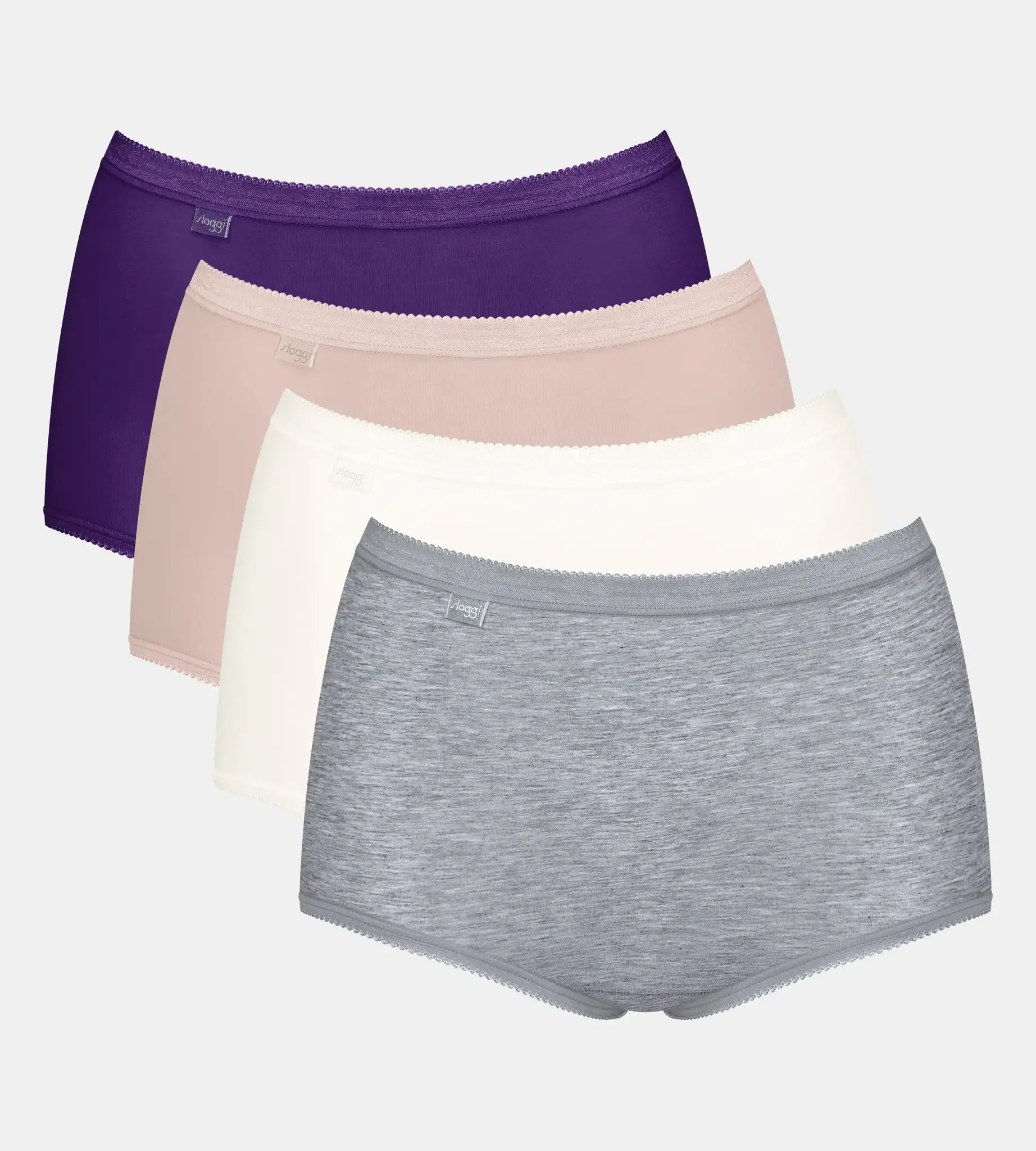 Sloggi 4-pack dames Basic Maxi slips - Sunny Summer - katoenen taille dames onderbroeken