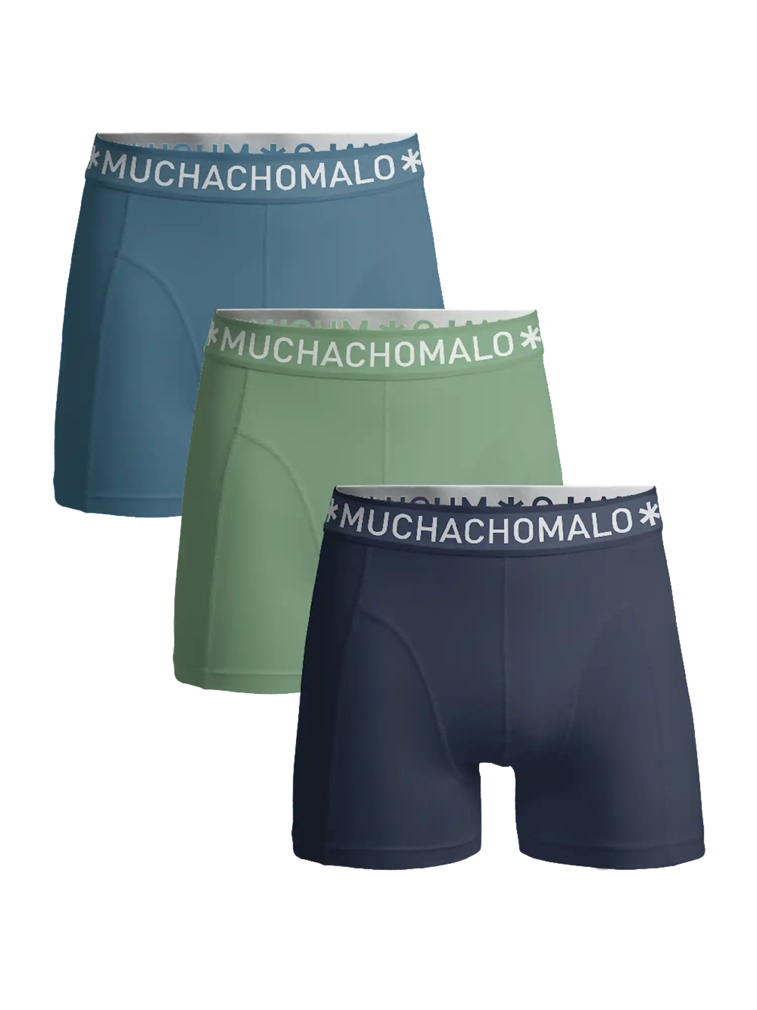 Muchachomalo 3-Pack Heren Boxershort - Solid - Gekleurde heren onderbroeken merk