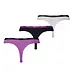 Puma 3-Pack dames strings - Katoen vrouwen strings Zwart - Wit - Combi - Paars