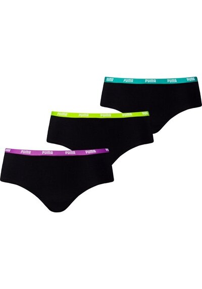 Puma 3-Pack dames Hipsters - Katoen Puma 3-Pack dames Hipsters - Katoen
