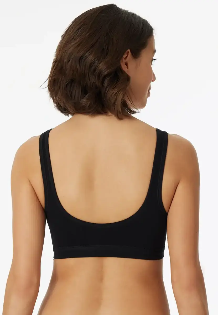 Schiesser 2-pack Bustier top met cups - Katoenen bralette - Stevige bh Top dames Schiesser 2-pack Bustier top met cups - Katoenen bralette - Stevige bh Top dames