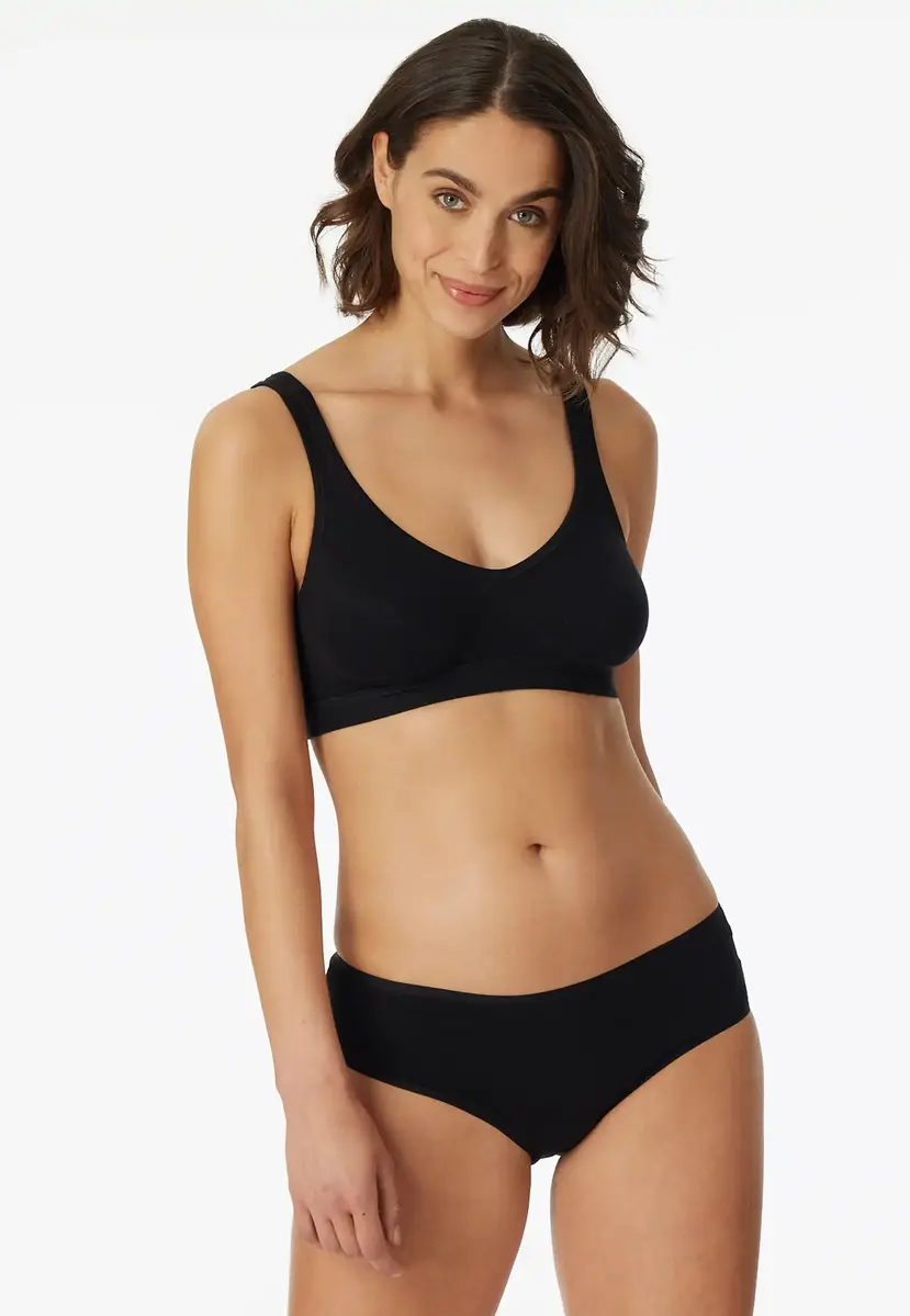 Schiesser 2-pack Bustier top met cups - Katoenen bralette - Stevige bh Top dames Schiesser 2-pack Bustier top met cups - Katoenen bralette - Stevige bh Top dames