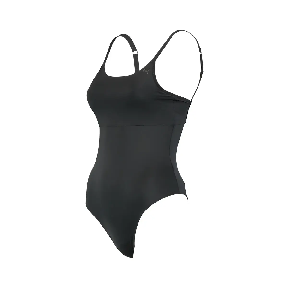 Puma naadloze body dames - Spaghetti bandjes - Zwarte bodysuit die niet doorschijnt