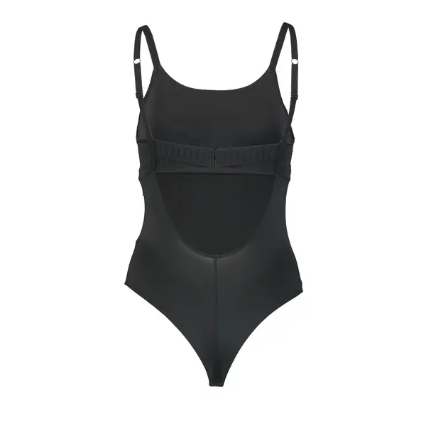 Puma naadloze body dames - Spaghetti bandjes - Zwarte bodysuit die niet doorschijnt Puma naadloze body dames - Spaghetti bandjes - Zwarte bodysuit die niet doorschijnt